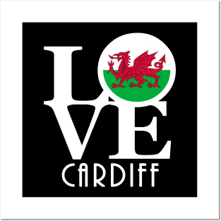 LOVE Cardiff Wales Posters and Art